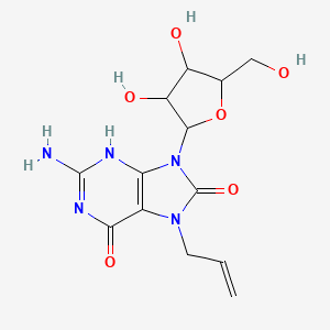 molecular formula C13H17N5O6 B8083378 CID 4684627 