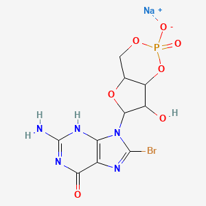 molecular formula C10H10BrN5NaO7P B8083403 CID 44134592 
