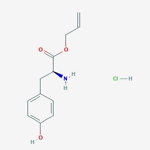 prop-2-enyl (2S)-2-amino-3-(4-hydroxyphenyl)propanoate;hydrochloride