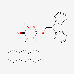 molecular formula C32H33NO4 B8083450 2-(9H-fluoren-9-ylmethoxycarbonylamino)-3-(1,2,3,4,5,6,7,8-octahydroanthracen-9-yl)propanoic acid 