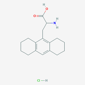 molecular formula C17H24ClNO2 B8083451 2-Amino-3-(1,2,3,4,5,6,7,8-octahydroanthracen-9-yl)propanoic acid;hydrochloride 
