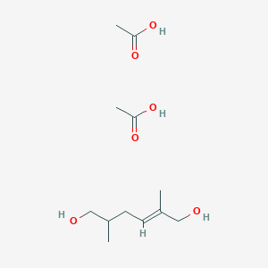 molecular formula C12H24O6 B8083502 2-Hexene-1,6-diol,2,5-dimethyl-, 1,6-diacetate 