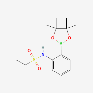 N-[2-(tetramethyl-1,3,2-dioxaborolan-2-yl)phenyl]ethane-1-sulfonamide