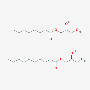 molecular formula C24H48O8 B8083656 Caprylic capric triglycerride 