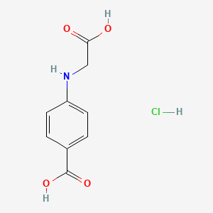 molecular formula C9H10ClNO4 B8083662 (S)-4-Carboxyphenylglycine hydrochloride 