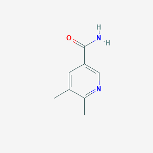 molecular formula C8H10N2O B8083706 5,6-Dimethylpyridine-3-carboxamide 