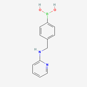 molecular formula C12H13BN2O2 B8083724 [4-[(2-Pyridinylamino)methyl]phenyl]boronic acid 