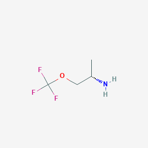 molecular formula C4H8F3NO B8083979 (S)-1-(Trifluoromethoxy)propan-2-amine 