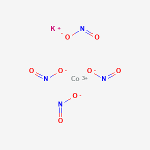 molecular formula CoKN4O8 B8083999 Potassium;cobalt(3+);tetranitrite 