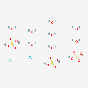 molecular formula H22O20S3Tb2 B8084006 sulfuric acid;terbium;octahydrate 