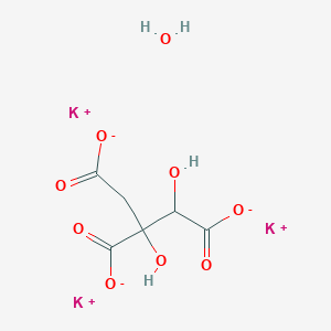 molecular formula C6H7K3O9 B8084089 Potassium 1,2-dihydroxypropane-1,2,3-tricarboxylate hydrate 