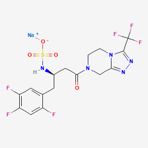 molecular formula C16H14F6N5NaO4S B8084150 Sitagliptin N-Sulfate (sodium salt) 