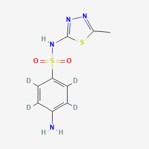 molecular formula C9H10N4O2S2 B8084248 Sulfamethizole-D4 