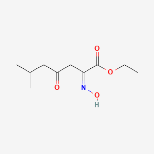 Ethyl (2Z)-2-(hydroxyimino)-6-methyl-4-oxoheptanoate