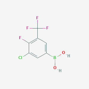 [3-Chloro-4-fluoro-5-(trifluoromethyl)phenyl]boronic acid