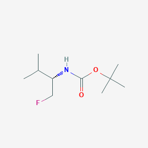 molecular formula C10H20FNO2 B8084424 tert-Butyl (S)-(1-fluoro-3-methylbutan-2-yl)carbamate 