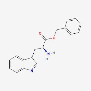 molecular formula C18H18N2O2 B8084445 benzyl (2S)-2-amino-3-(3H-indol-3-yl)propanoate 