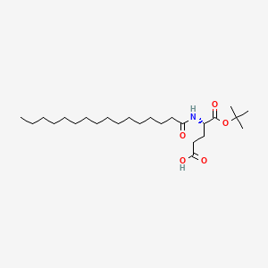 molecular formula C25H47NO5 B8084482 N-(1-Oxohexadecyl)-L-glutamic Acid tert-Butyl Ester 