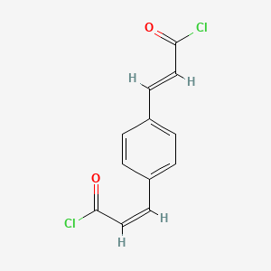 molecular formula C12H8Cl2O2 B8084528 1 4-Phenylenediacryloyl chloride tech 