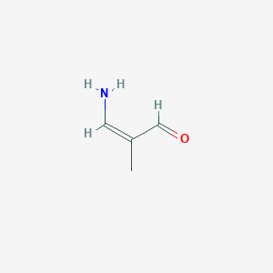 molecular formula C4H7NO B8084544 (2Z)-3-amino-2-methylacrylaldehyde 