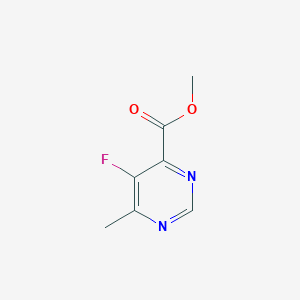 molecular formula C7H7FN2O2 B8084552 Methyl 5-fluoro-6-methylpyrimidine-4-carboxylate 