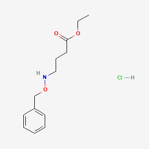 molecular formula C13H20ClNO3 B8084560 Ethyl 4-(benzyloxyamino)butyrate hydrochloride 
