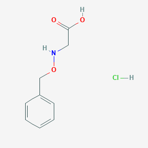 molecular formula C9H12ClNO3 B8084593 2-(Phenylmethoxyamino)acetic acid;hydrochloride 