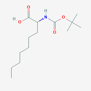 molecular formula C14H27NO4 B8084611 (R)-2-((tert-Butoxycarbonyl)amino)nonanoic acid 