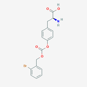 molecular formula C17H16BrNO5 B8084652 4-(2-Bromobenzyloxycarbonyloxy)-phenylalanine 