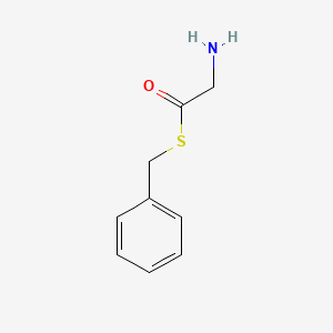 molecular formula C9H11NOS B8084657 S-benzyl 2-aminoethanethioate 