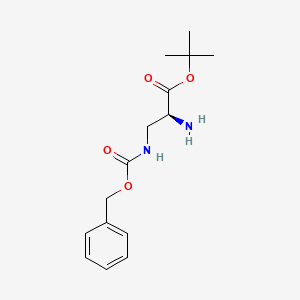 molecular formula C15H22N2O4 B8084693 3-(Cbz-amino)-L-alanine tert-butyl ester 