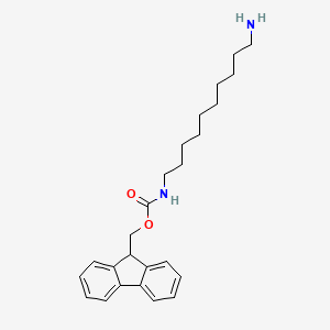 molecular formula C25H34N2O2 B8084720 9H-fluoren-9-ylmethyl N-(10-aminodecyl)carbamate 