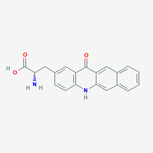 molecular formula C20H16N2O3 B8084758 3-(12-Oxo-5,12-dihydro-5-azanaphthacene-2-yl)alanine 
