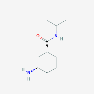 molecular formula C10H20N2O B8084842 cis-3-Amino-N-isopropylcyclohexanecarboxamide 
