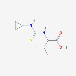 molecular formula C9H16N2O2S B8084864 2-(Cyclopropylcarbamothioylamino)-3-methylbutanoic acid 