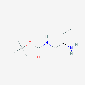 molecular formula C9H20N2O2 B8084933 (S)-N-Boc-2-aminobutylamine 