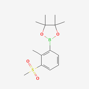 molecular formula C14H21BO4S B8085065 2-Methyl-3-(methylsulfonyl)phenylboronic Acid Pinacol Ester 