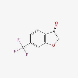 molecular formula C9H5F3O2 B8085086 6-(Trifluoromethyl)benzofuran-3(2H)-one 