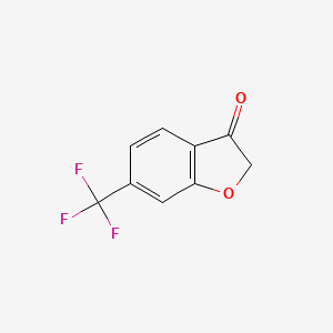 molecular formula C9H5F3O2 B8085086 6-(三氟甲基)苯并呋喃-3(2H)-酮 