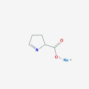 molecular formula C5H6NNaO2 B8085096 Sodium 3,4-Dihydro-2H-pyrrole-2-carboxylate 