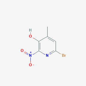 molecular formula C6H5BrN2O3 B8085101 6-Bromo-4-methyl-2-nitropyridin-3-ol 