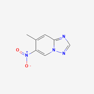 molecular formula C7H6N4O2 B8085121 7-Methyl-6-nitro-[1,2,4]triazolo[1,5-a]pyridine 