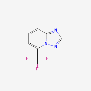 molecular formula C7H4F3N3 B8085122 5-(三氟甲基)-[1,2,4]三唑并[1,5-a]吡啶 