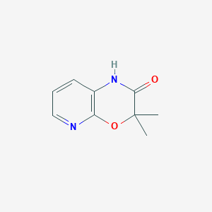 molecular formula C9H10N2O2 B8085131 3,3-Dimethyl-1H-pyrido[2,3-b][1,4]oxazin-2(3H)-one 