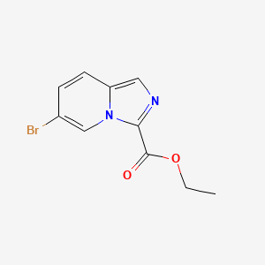 molecular formula C10H9BrN2O2 B8085137 Ethyl 6-Bromoimidazo[1,5-a]pyridine-3-carboxylate 