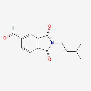 molecular formula C14H15NO3 B8085203 2-Isopentyl-1,3-dioxoisoindoline-5-carbaldehyde 