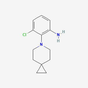 molecular formula C13H17ClN2 B8085206 3-Chloro-2-(6-azaspiro[2.5]octan-6-yl)aniline 