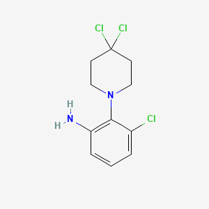 3-Chloro-2-(4,4-dichloro-1-piperidinyl)aniline