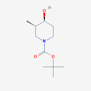 molecular formula C11H21NO3 B8085262 tert-Butyl (3S,4S)-4-hydroxy-3-methylpiperidine-1-carboxylate 