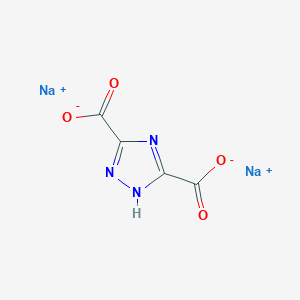 molecular formula C4HN3Na2O4 B8085265 Sodium 1H-1,2,4-Triazole-3,5-dicarboxylate 